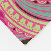 Bohemisches Blumenpaisley Fleecedecke (Ecke)