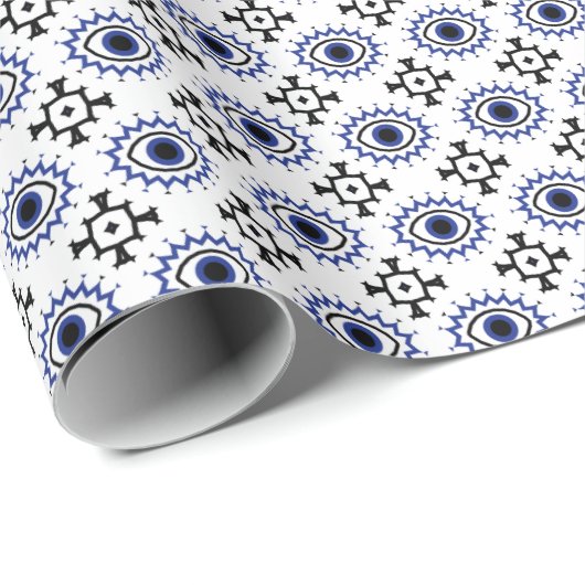 Bohemisches Boho Abstrakt Aztec Style Muster Das A Geschenkpapier (Rolleneckpunkt)