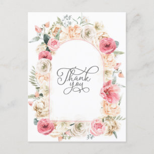 Bohemisches Boho Aquarell mit floraler Eleganz Dan Postkarte