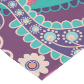 Bohemisches Boho MOD Hippy Chic-Blumen-Muster Mittelgroßer Tischläufer (Ecke)