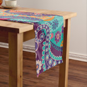 Bohemisches Boho MOD Hippy Chic-Blumen-Muster Mittelgroßer Tischläufer (Beispiel)