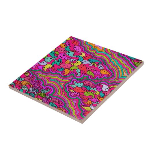 Bohemisches Boho MOD Muster Fliese (Seite)