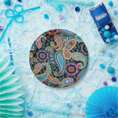 Bohemisches Boho MOD Muster Pappteller (Party)