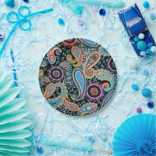 Bohemisches Boho MOD Muster Pappteller (Party)