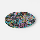 Bohemisches Boho MOD Muster Pappteller (Schrägansicht)