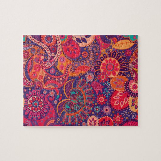 Bohemisches Boho-MOD-Muster Puzzle (Horizontal)