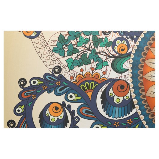 Bohemisches Boho-MOD-Muster Stoff (Fat Quarter (45,7 x 55,9 cm))