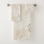 Bohemisches botanisches Blumenmuster Badhandtuch Set (Insitu)