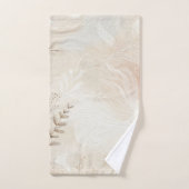 Bohemisches botanisches Blumenmuster Badhandtuch Set (Handtuch)