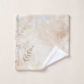 Bohemisches botanisches Blumenmuster Badhandtuch Set (Waschlappen)