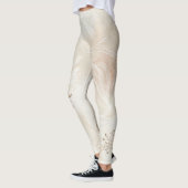 Bohemisches botanisches Blumenmuster Leggings (Links)