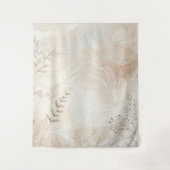 Bohemisches botanisches Blumenmuster Wandteppich (Vorderseite)