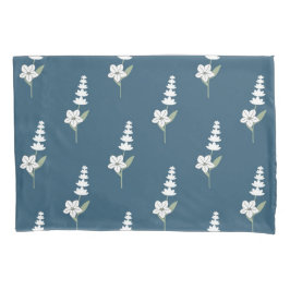 Bohemisches botanisches Muster für Navy-Floral Kissenbezug