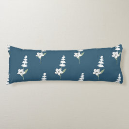 Bohemisches botanisches Muster für Navy-Floral Seitenschläferkissen