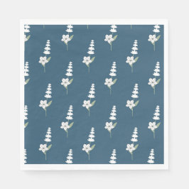 Bohemisches botanisches Muster für Navy-Floral Serviette