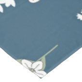 Bohemisches botanisches Muster für Navy-Floral Tischdecke (Schrägansicht)