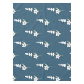 Bohemisches botanisches Muster für Navy-Floral Tischdecke (Vorderseite)