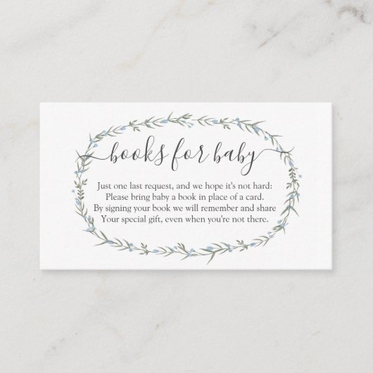 Bohemisches Boy Book In lieu, Bücher für Babyfütte Begleitkarte (Vorderseite)