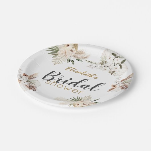 Bohemisches Brautparty Classic Pappteller (Schrägansicht)