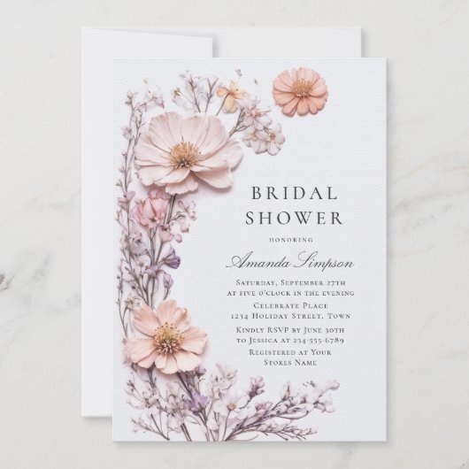 Bohemisches Brautparty der WiesenWildblume Einladung