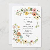 Bohemisches Brautparty der Wildblume Einladung (Vorderseite)