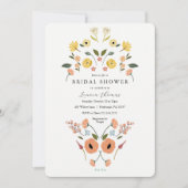 Bohemisches Brautparty der Wildblume Einladung (Vorderseite)