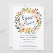 Bohemisches Brautparty für Wasserfarben Einladung (Vorderseite)