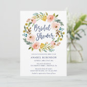 Bohemisches Brautparty für Wasserfarben Einladung (Stehend Vorderseite)