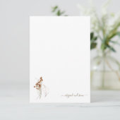 Bohemisches Brautparty mit floralen Wispy Dankeskarte (Stehend Vorderseite)