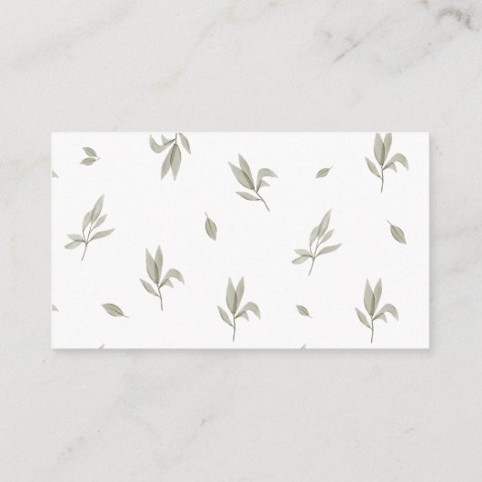 Bohemisches Buch anstelle von Büchern für Babybett Begleitkarte (Rückseite)