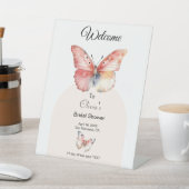 Bohemisches Butterfly-Brautparty Willkommen Sockelschild (In SItu)