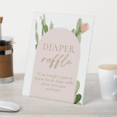 Bohemisches Cactus Wüstendiaper-Raffelzeichen Sockelschild (In SItu)