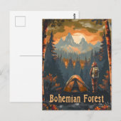 Bohemisches Camping Postkarte (Vorne/Hinten)