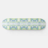Bohemisches Chintz 20 Pastellgrün Skateboard (Horizontal)