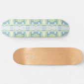 Bohemisches Chintz 20 Pastellgrün Skateboard (Horizontal)