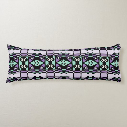 Bohemisches Chintz 49 Lavender Mint Black Seitenschläferkissen (Vorderseite)