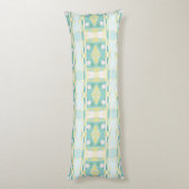 Bohemisches Chintz 60 Olivenminzgrün Seitenschläferkissen (Rückseite (Vertikal))