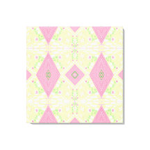 Bohemisches Chintz Illustration Green Pink Kinderz
