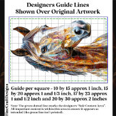 Bohemisches Collage Horse Portrait DE9R Decoupage Seidenpapier