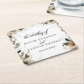 Bohemisches Cotattecore-Blumenzellenbild Rechteckiger Pappuntersetzer (angewinkelt)