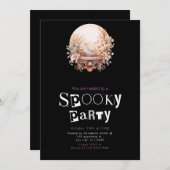 Bohemisches Crystal Ball Hexe Magick Halloween-Par Einladung (Vorne/Hinten)