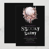 Bohemisches Crystal Ball Hexe Magick Halloween-Par Einladung (Vorne/Hinten)