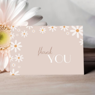 Bohemisches Daisy Baby in Bloom Baby Dusche Dankeskarte