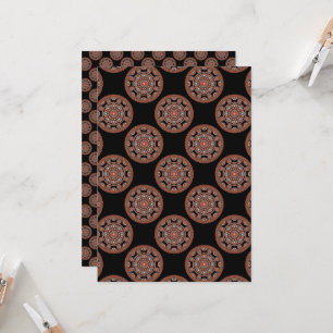 Bohemisches Dot Mandala Scrapbook Einladung