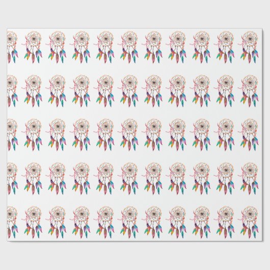 Bohemisches Dreamcatcher in der vibrierenden Geschenkpapier (Flach)