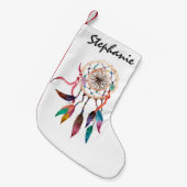 Bohemisches Dreamcatcher in der vibrierenden Kleiner Weihnachtsstrumpf (Vorderansicht (hängend))