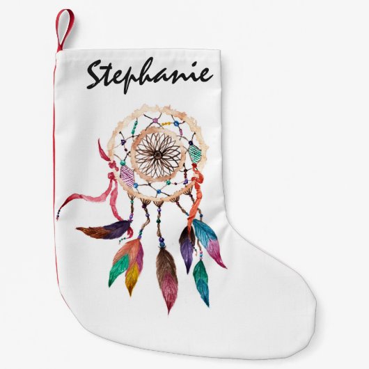 Bohemisches Dreamcatcher in der vibrierenden Kleiner Weihnachtsstrumpf (Vorderseite)