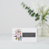 Bohemisches Dreamcatcher in der vibrierenden Visitenkarte (Stehend Vorderseite)