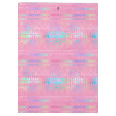 Bohemisches Einhornmuster Klemmbrett (Rückseite)