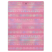 Bohemisches Einhornmuster Klemmbrett (Rückseite)